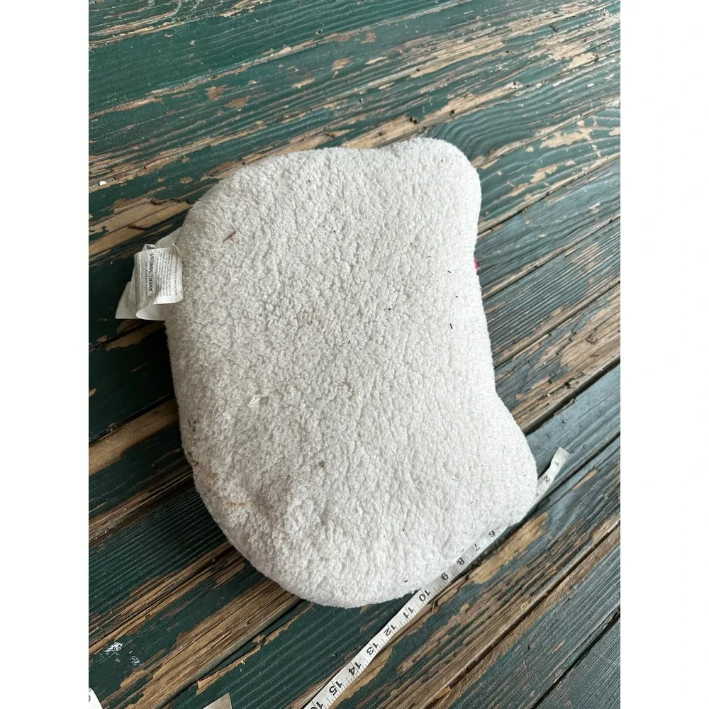 Hello Kitty Sanrio White Sherpa Plush Decorative Pillow Red Bow Jay Franco 15in